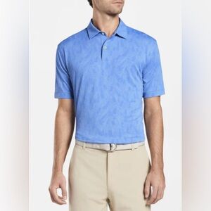Peter Millar Carl Banana Leaf Performance Jacquard Polo